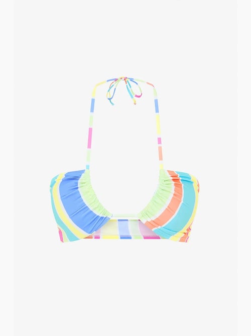 Donna reverse top bikini a righe con scollo a v penti - Kiabi Donna reverse top bikini a righe con scollo a v penti - Kiabi