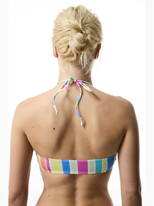 Donna reverse top bikini a righe con scollo a v penti - Kiabi Donna reverse top bikini a righe con scollo a v penti - Kiabi