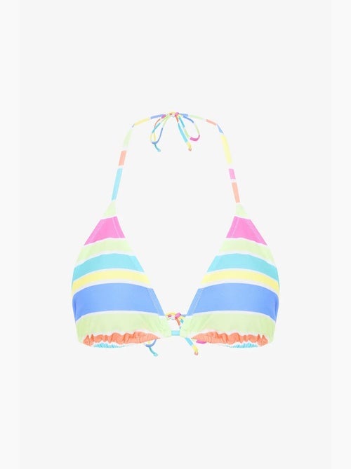Donna top bikini triangolo a righe penti - Kiabi
