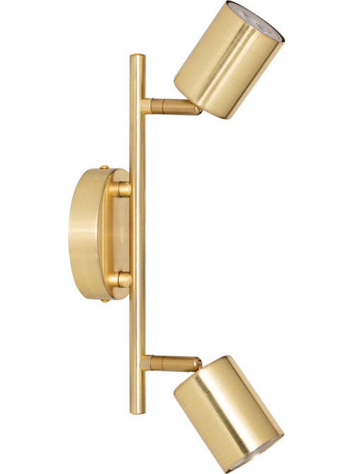 Doppio spot a parete regolabile compatibile con il soffitto - Kiabi Doppio spot a parete regolabile compatibile con il soffitto - Kiabi