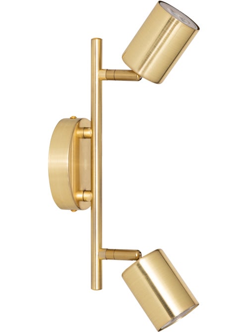 Doppio spot a parete regolabile compatibile con il soffitto - Kiabi Doppio spot a parete regolabile compatibile con il soffitto - Kiabi