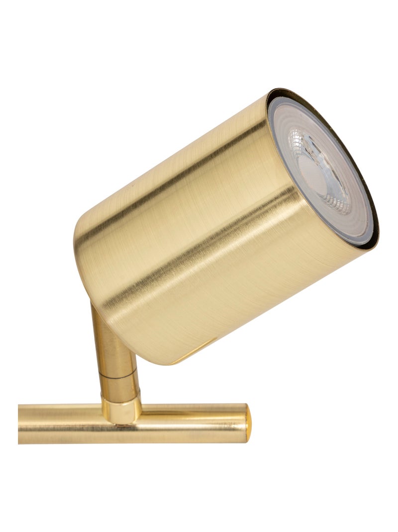 Doppio spot a parete regolabile compatibile con il soffitto Dorato/Oro - Kiabi