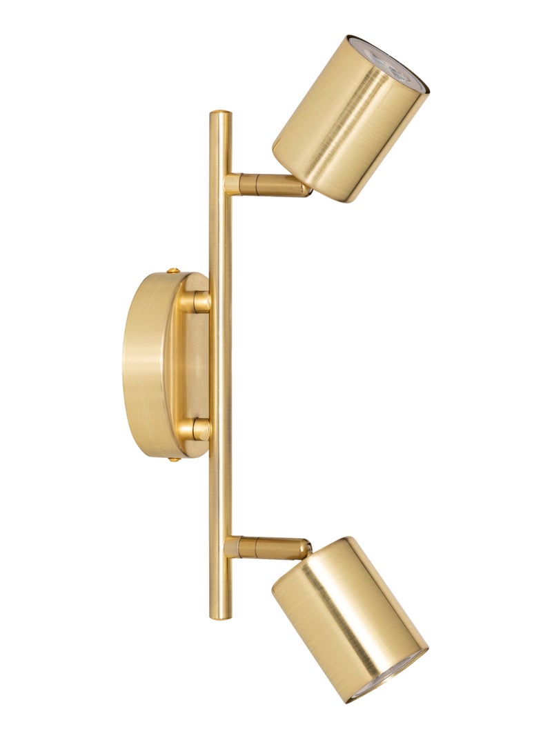 Doppio spot a parete regolabile compatibile con il soffitto Dorato/Oro - Kiabi