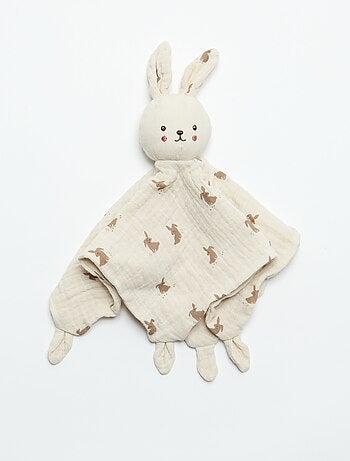 Doudou coniglio a fazzoletto