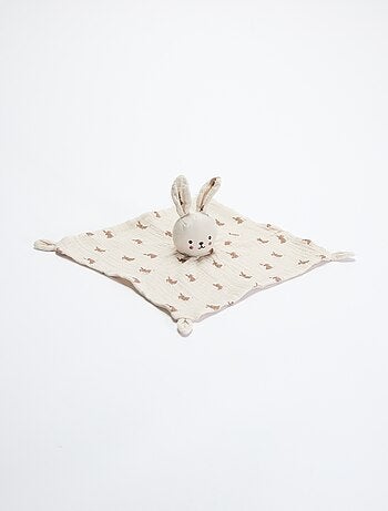 Doudou coniglio a fazzoletto