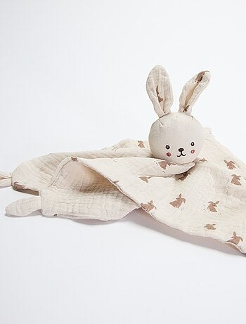 Doudou coniglio a fazzoletto