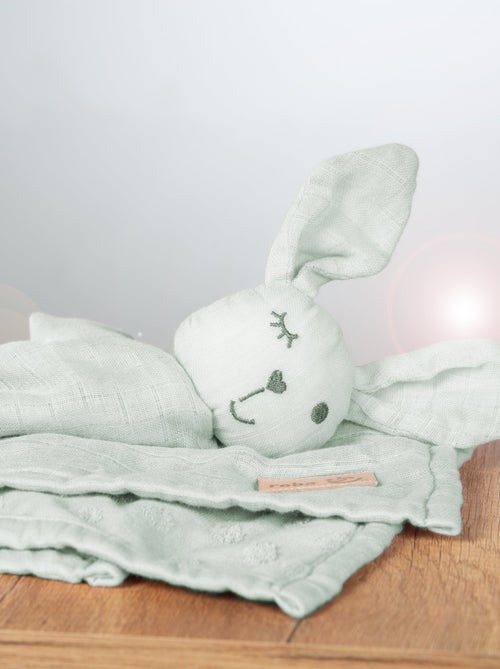 Doudou coniglio in cotone bio certificato Oeko‑Tex – "Roba Lil Planet" - Kiabi