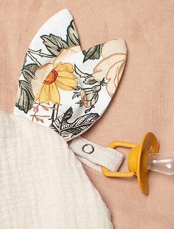 Doudou coniglio neonato porta ciuccio | SEVIRA KIDS