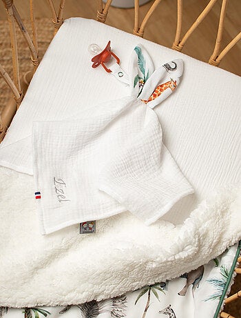 Doudou coniglio neonato porta ciuccio | SEVIRA KIDS