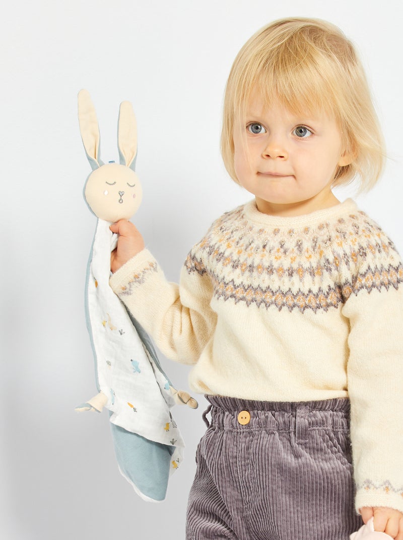 Doudou fazzoletto in panno BLU - Kiabi