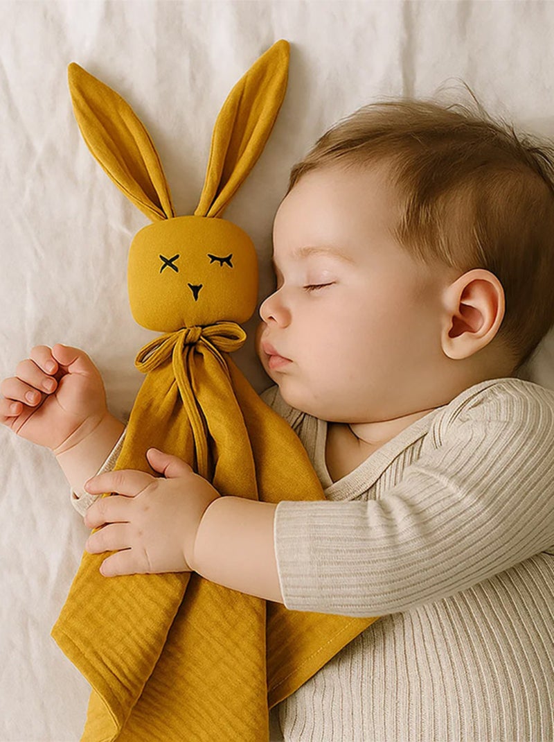 Doudou in mussola di cotone biologico Beige - Kiabi