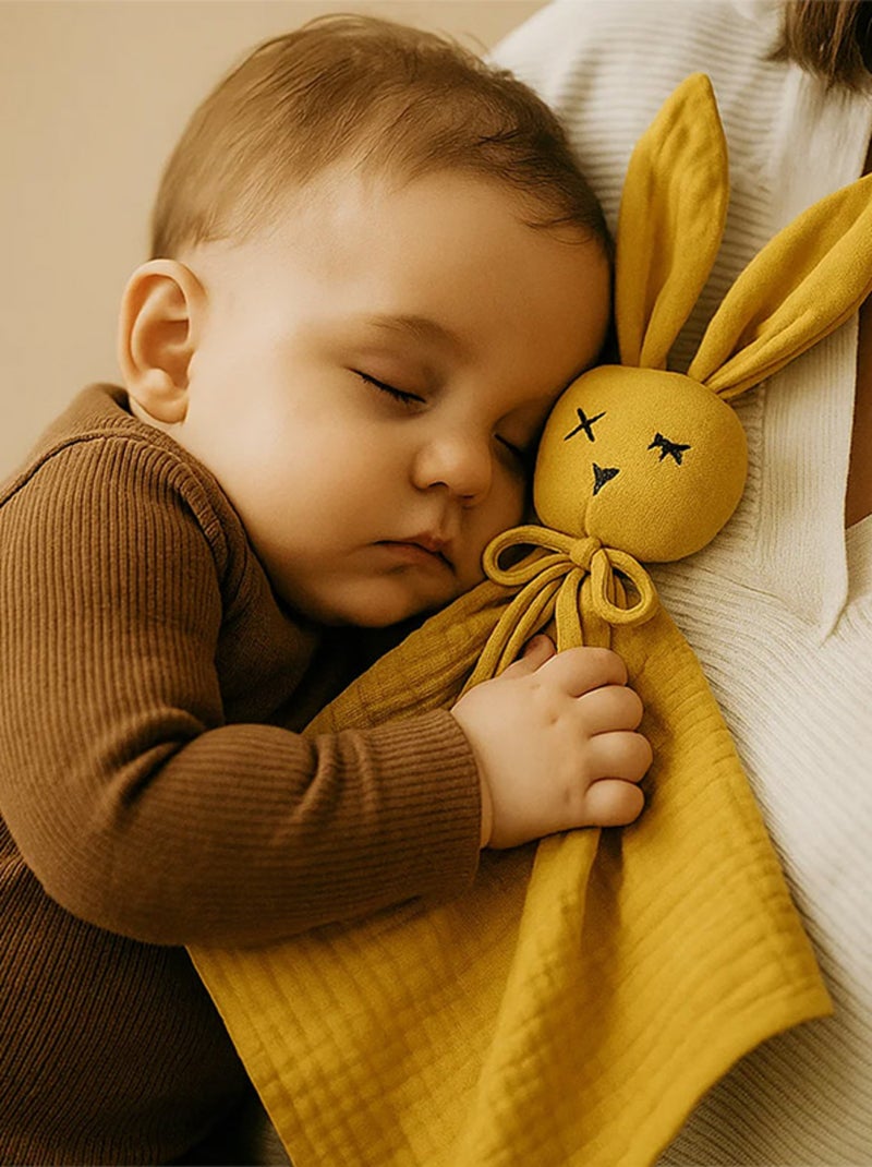 Doudou in mussola di cotone biologico Beige - Kiabi