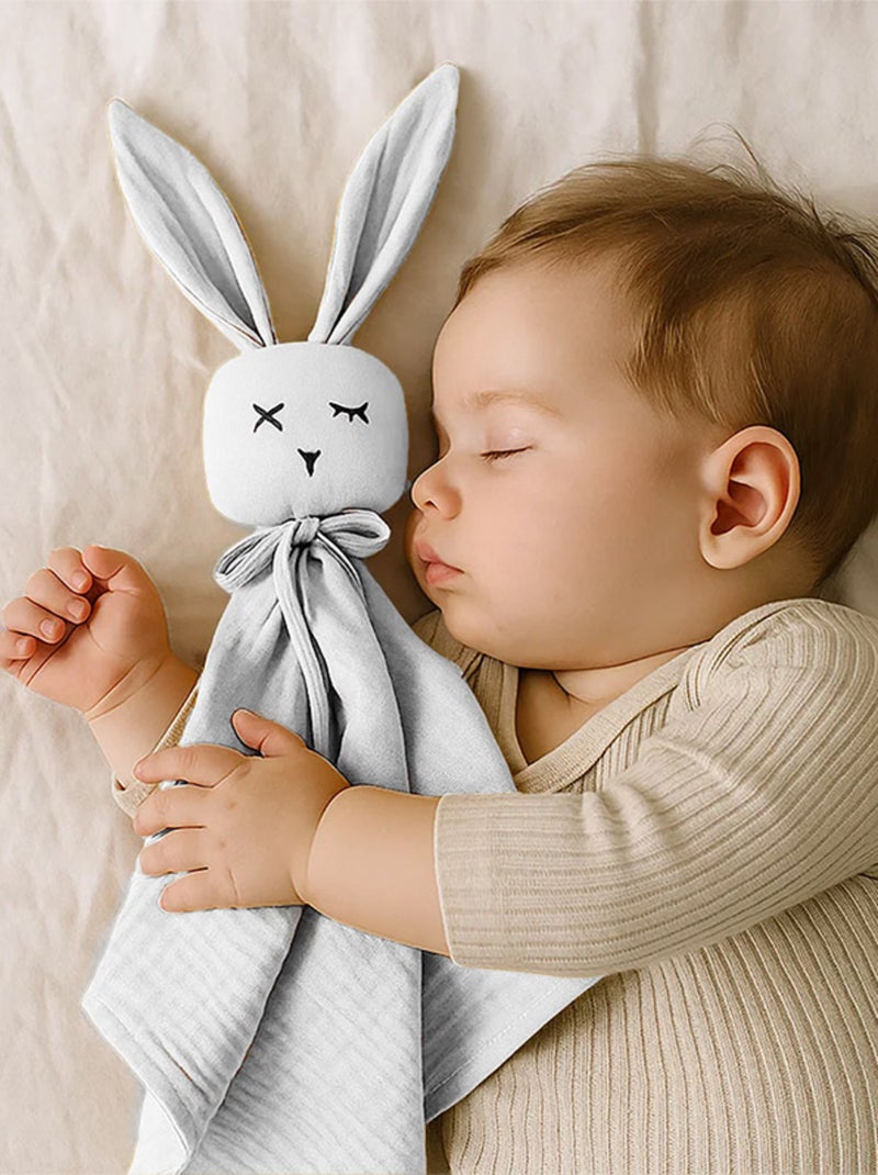 Doudou in mussola di cotone biologico Bianco - Kiabi
