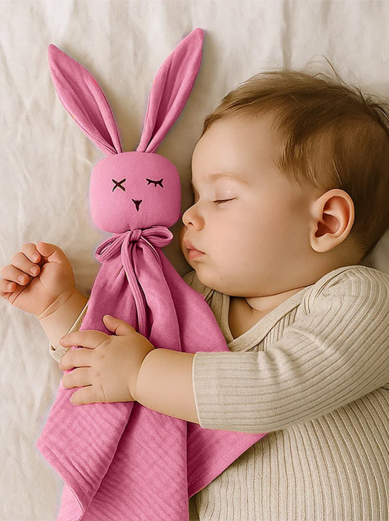 Doudou in mussola di cotone biologico Rosa - Kiabi