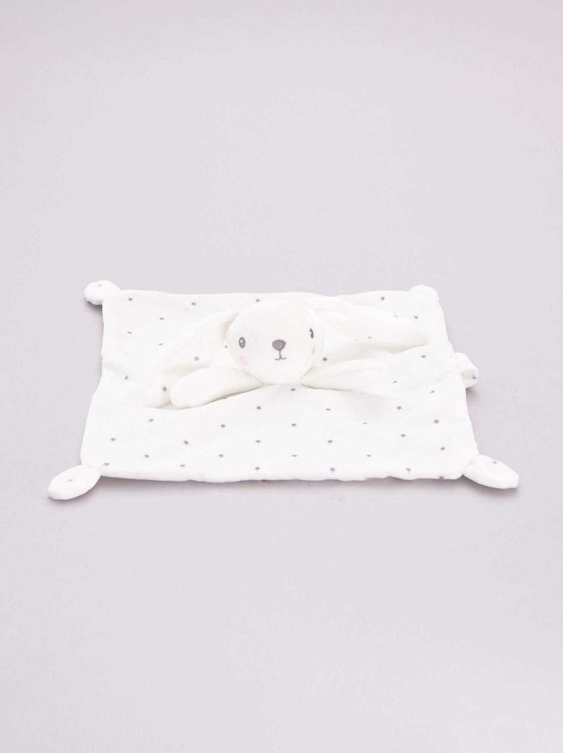 Doudou in velluto BIANCO - Kiabi