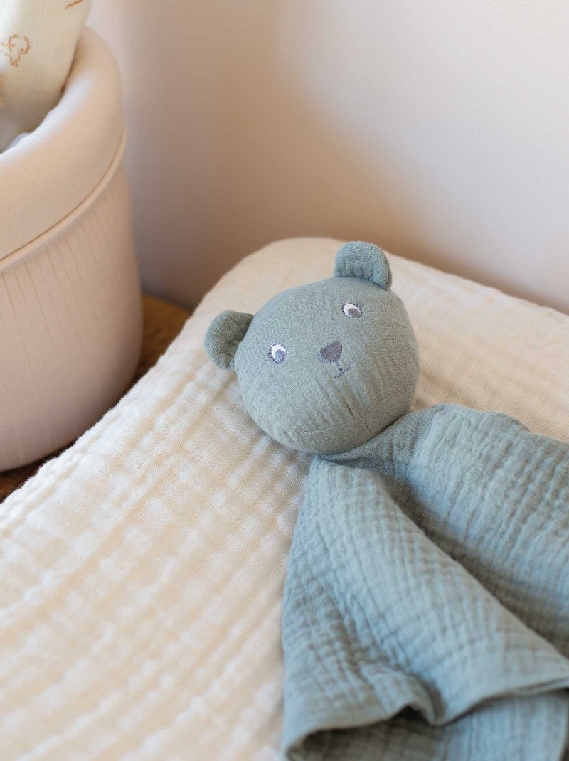 Doudou mussola orsetto Verde - Kiabi