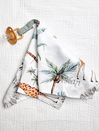 Doudou neonato con porta ciuccio | sevira kids | sevira kids