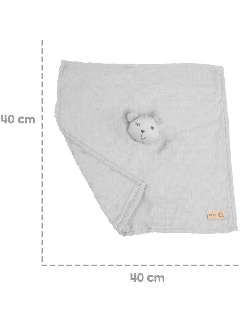 Doudou orsetto in cotone bio certificato Oeko‑Tex – "Roba Lil Planet" Grigio - Kiabi