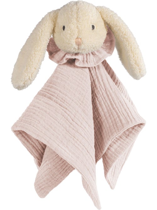 Doudou piatto con coniglietto in mussola di cotone | Walking Mum - Kiabi