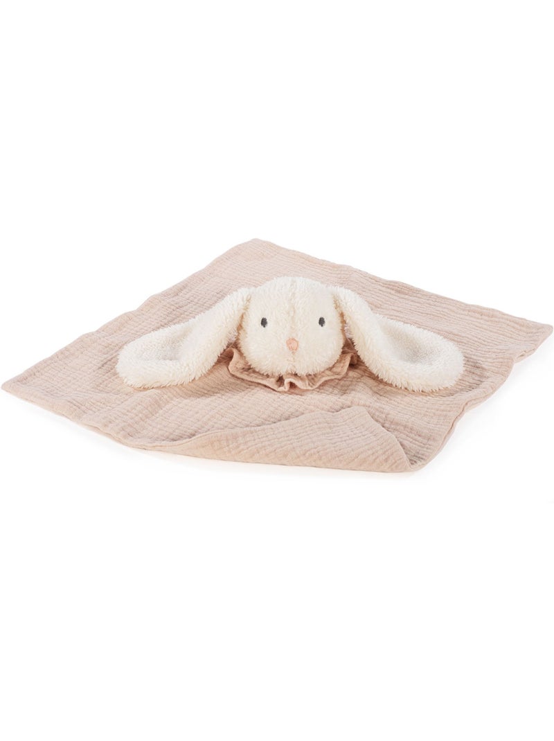 Doudou piatto con coniglietto in mussola di cotone | Walking Mum Rosa - Kiabi