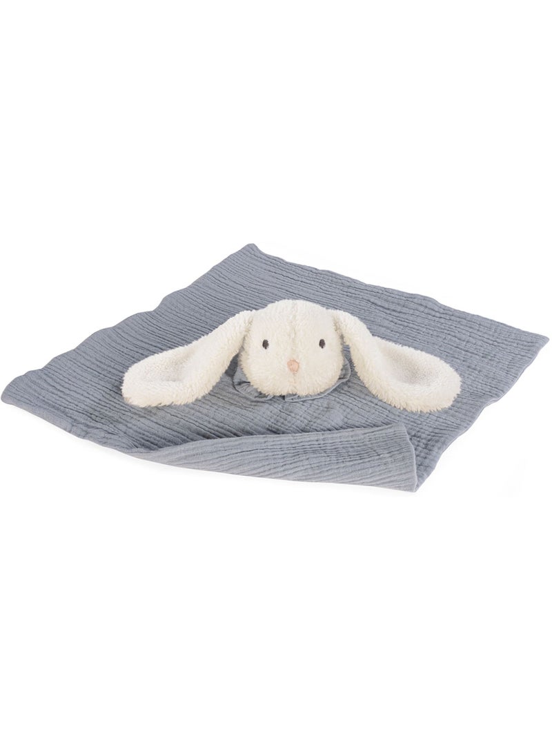 Doudou piatto con coniglietto in mussola di cotone | walking mum | walking mum Grigio - Kiabi