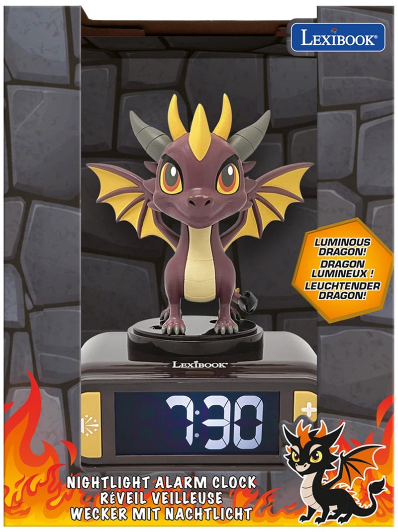 Drago Luce notturna Sveglia con suoni Marrone - Kiabi