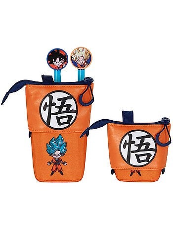 Dragon Ball Super Astuccio Cute + 2 Penne Gel Cancellabili, Multicolore