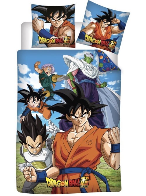 Dragon Ball Super, Set di Biancheria da Letto per Bambini Stampato Reversibile 100% Cotone, GOKU - Kiabi Dragon Ball Super, Set di Biancheria da Letto per Bambini Stampato Reversibile 100% Cotone, GOKU - Kiabi