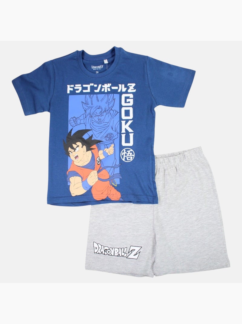 Dragon Ball Z - Completo maglietta e short bambino Blu marino - Kiabi