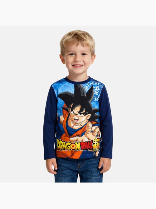 Dragon ball z - maglietta a maniche lunghe con stampa, collo rotondo - Kiabi
