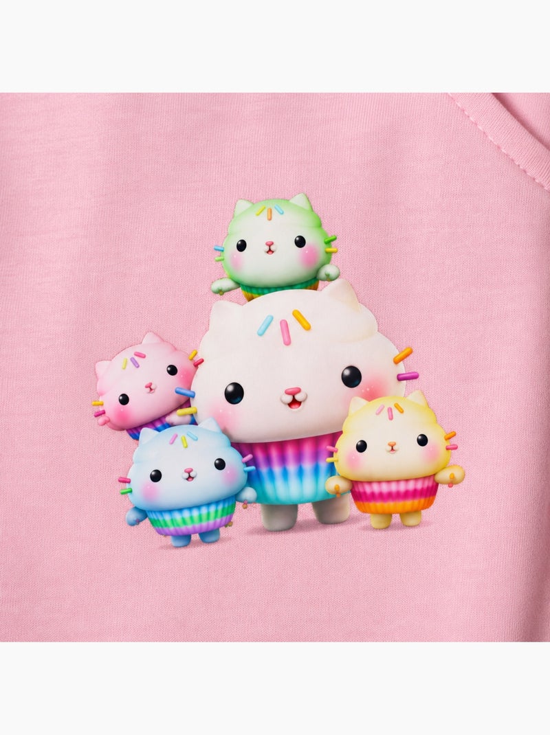Dreamworks - set giacca con zip e pantaloni gabby & friends bambina Rosa chiaro - Kiabi