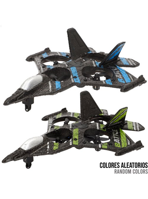 Drone da combattimento telecomandato da 25 cm con rotazione a 360° e giroscopio speed & go - Kiabi