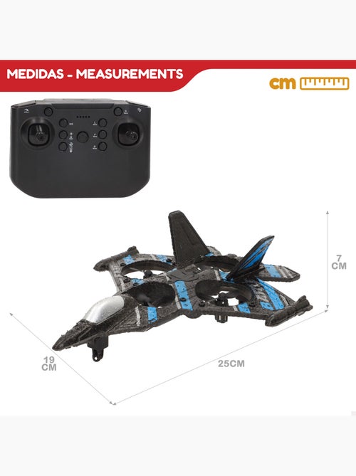 Drone da combattimento telecomandato da 25 cm con rotazione a 360° e giroscopio speed & go - Kiabi