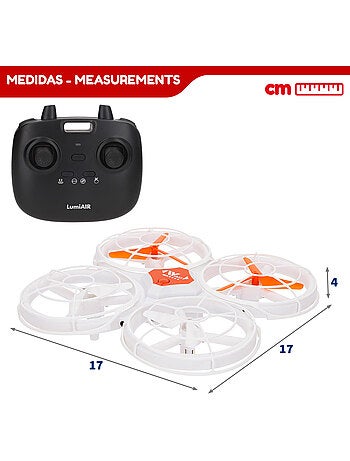 Drone giocattolo telecomandato a 360º con luci led 17x17 cm speed & go