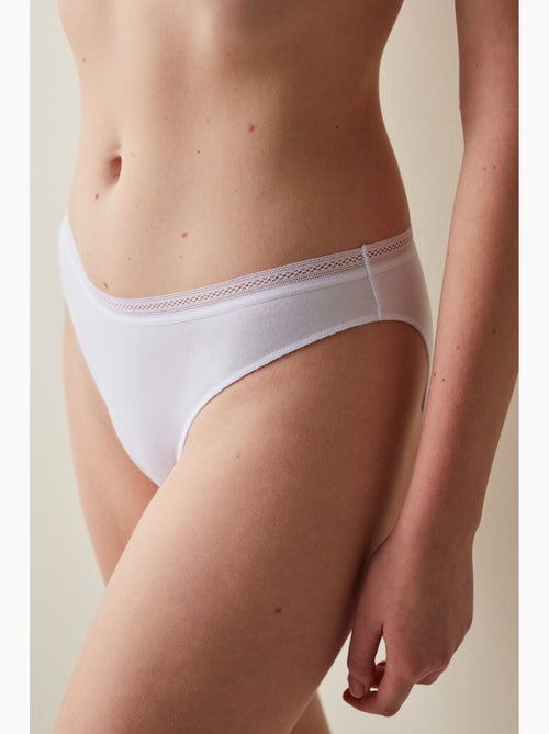 Easy cotone trim slip penti - Kiabi Easy cotone trim slip penti - Kiabi