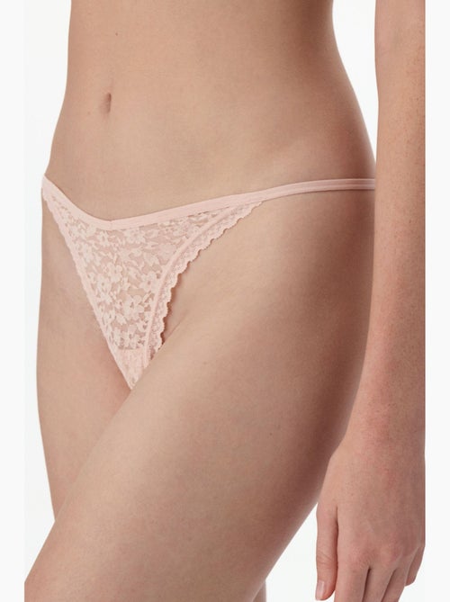 Easy pizzo scollo a v floreale tanga penti - Kiabi Easy pizzo scollo a v floreale tanga penti - Kiabi