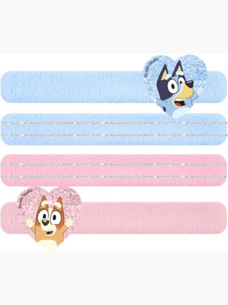 Elastici per capelli bambina Bluey & Bingo cuori pastello: lotto da 4 Multicolore - Kiabi