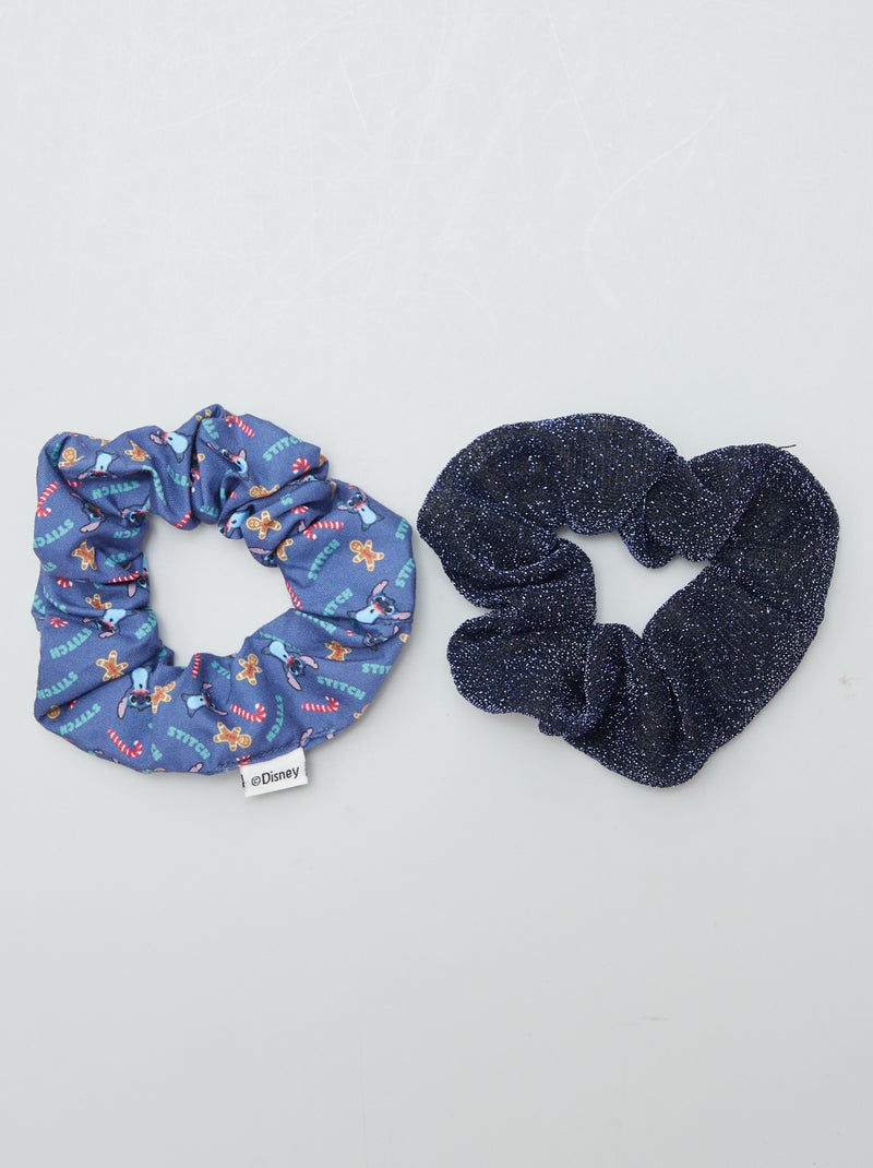 Elastici per capelli 'Stitch' speciale Natale - set di 2 BLU - Kiabi