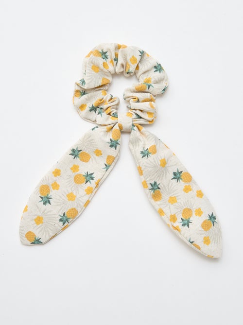 Elastico per capelli ananas con fiocco lungo - Kiabi