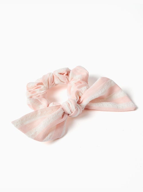 Elastico per capelli con fiocco a righe - Kiabi