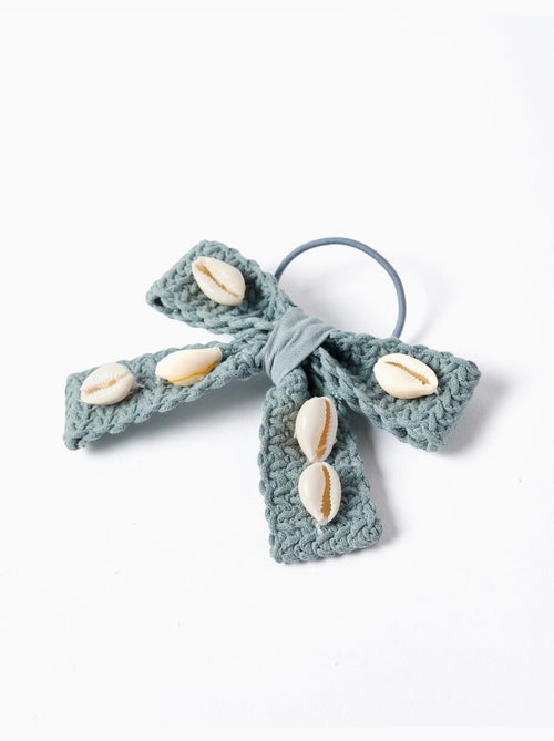 Elastico per capelli con fiocco e conchiglie di ciprea - Kiabi