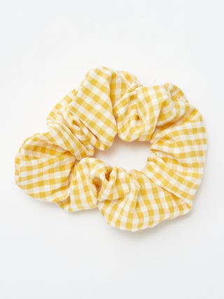Elastico per capelli in cotone vichy