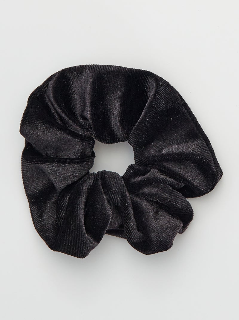 Elastico per capelli in morbido velluto nero - Kiabi