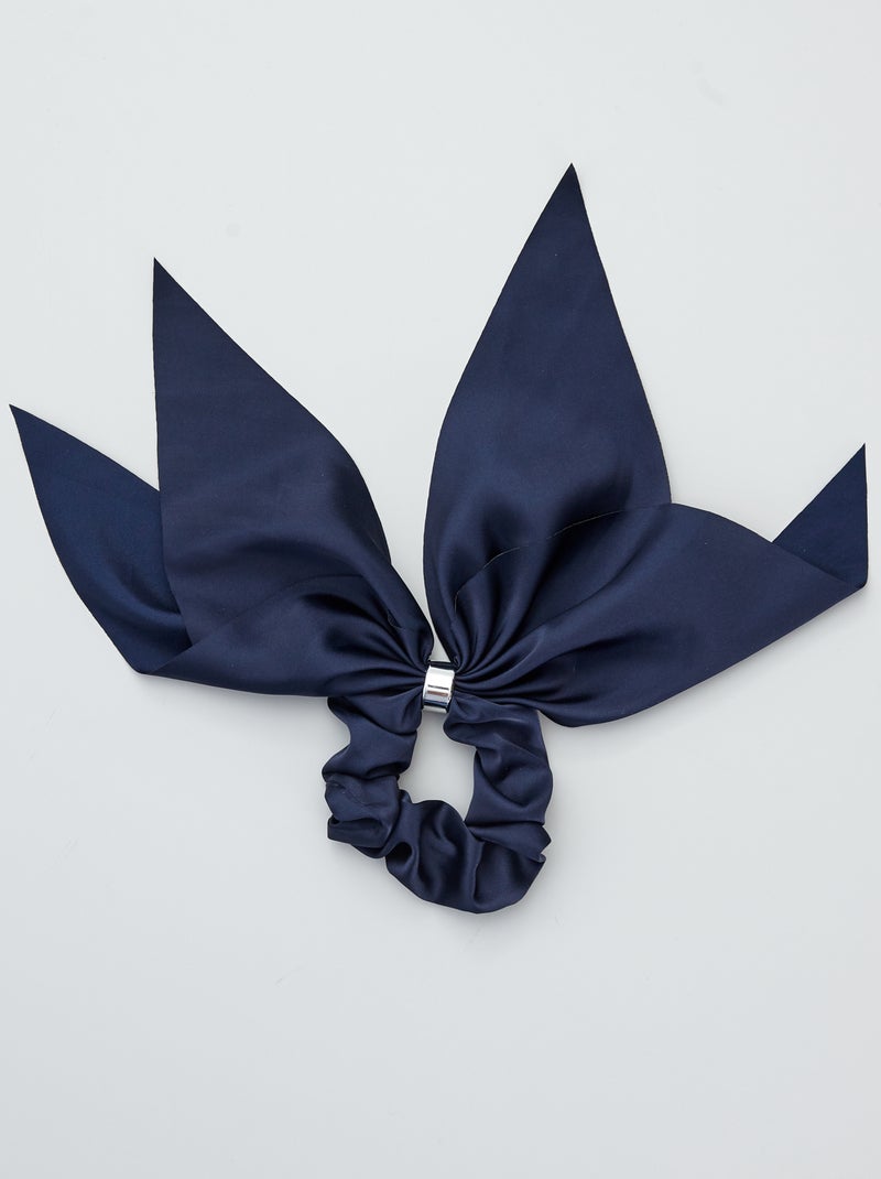 Elastico per capelli satinato con gioiello blu - Kiabi