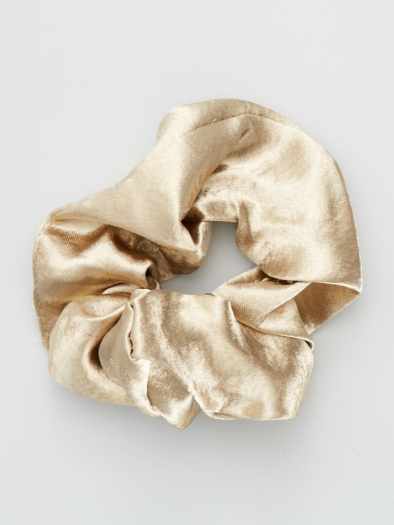 Elastico scrunchie effetto metallizzato dorato - Kiabi