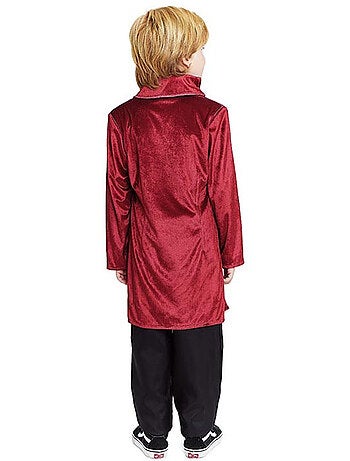 Elegante costume da duca inglese color bordeaux
