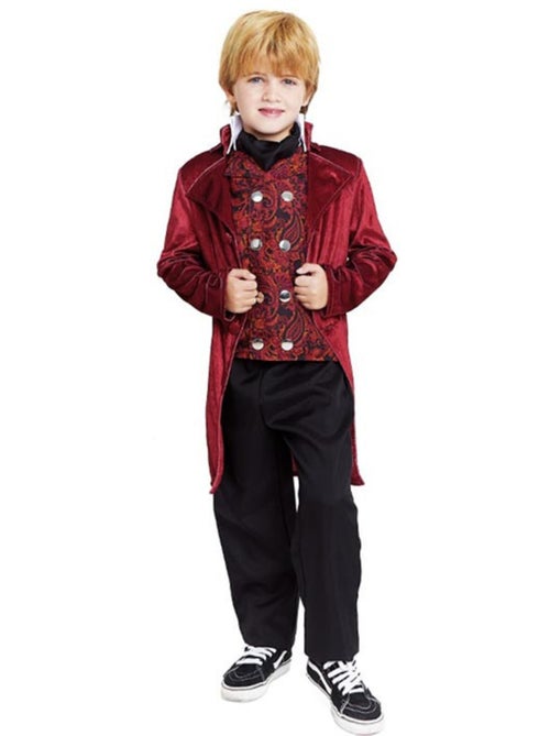 Elegante costume da duca inglese color bordeaux - Kiabi