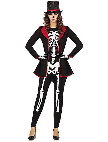 Elegante costume da scheletro