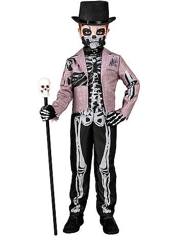 Elegante costume da scheletro