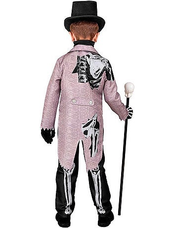 Elegante costume da scheletro